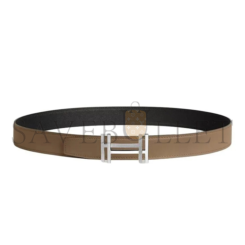 HERMES H AU CARRE BELT BUCKLE & REVERSIBLE LEATHER STRAP 32MM H066050CK05
